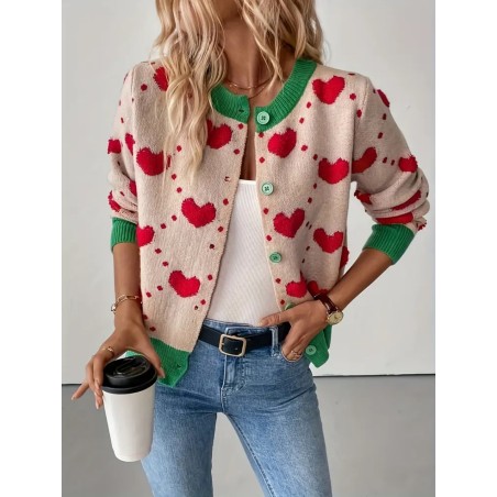 Cardigans motif cœur