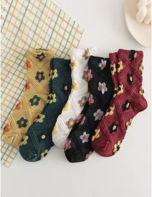 Chaussettes motif couleur