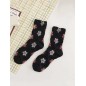 Chaussettes motif couleur