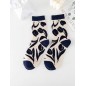 Chaussettes motif fleur