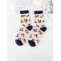 Chaussettes motif fleur