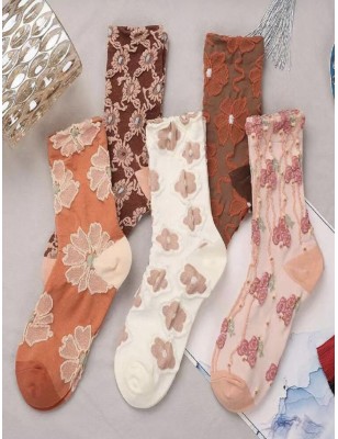 Lot 5 chaussettes motif