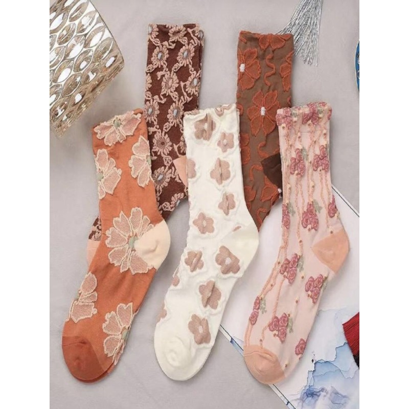 Lot 5 chaussettes motif