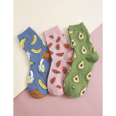 Chaussettes motif fruit