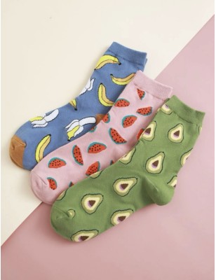 Chaussettes motif fruit