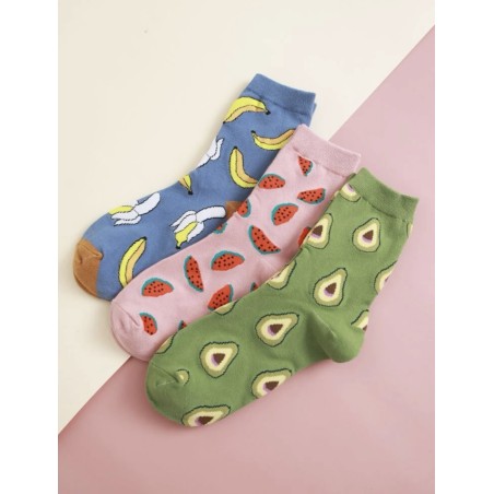 Chaussettes motif fruit