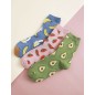 Chaussettes motif fruit