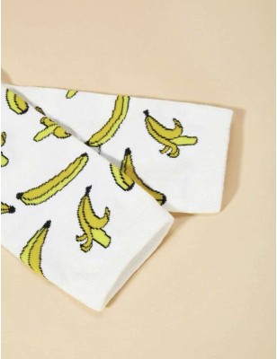 Chaussettes motif banane