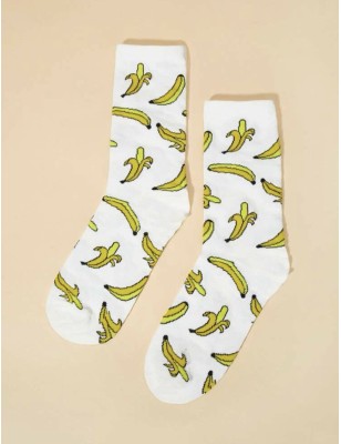 Chaussettes motif banane