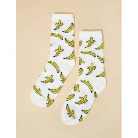 Chaussettes motif banane