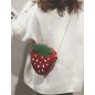 Sac à bandoulière motif fraise