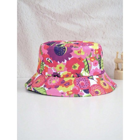 Chapeau d’été motif fleur