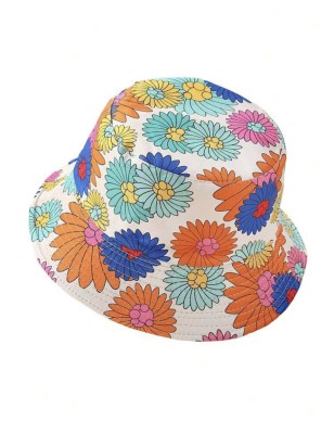 Chapeau d’été motif fleur