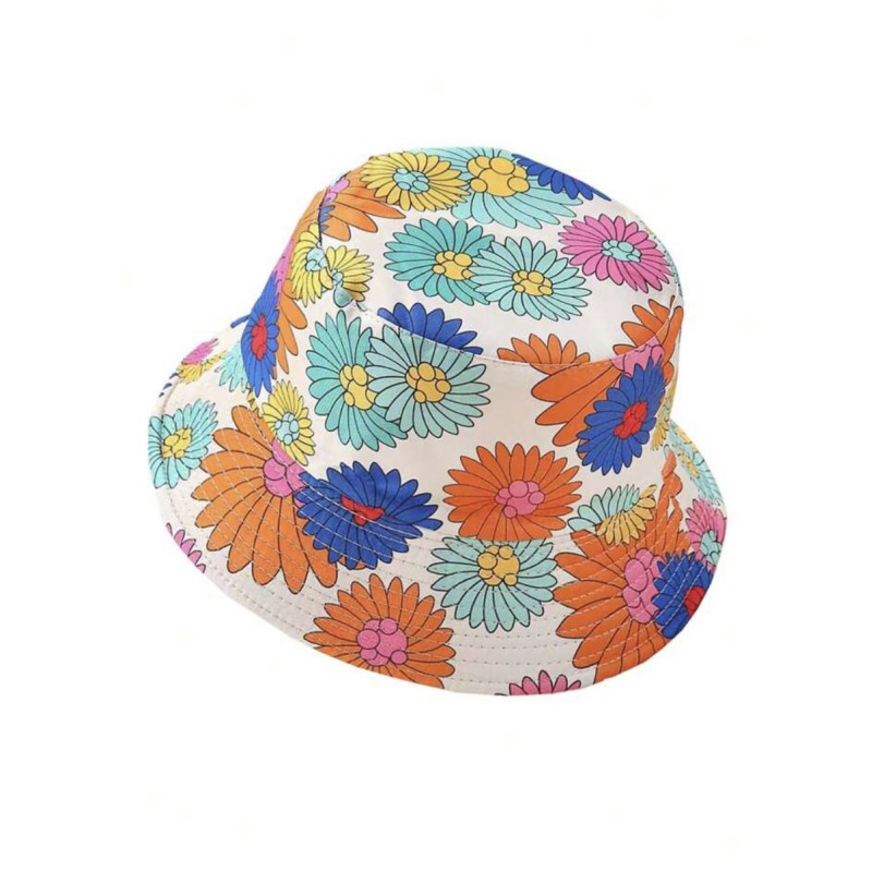 Chapeau d’été motif fleur