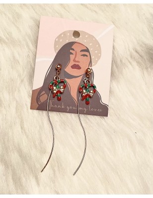 Boucles d’oreilles motif Noël