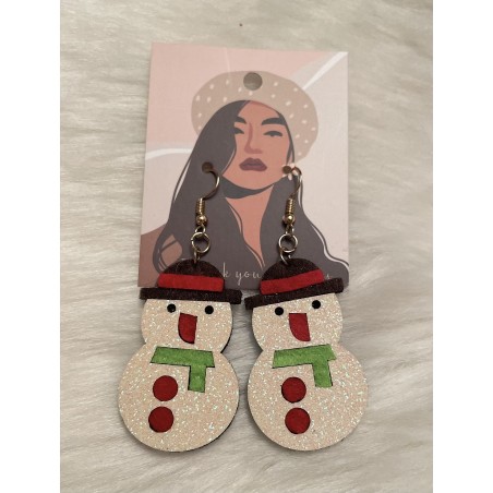 Boucles d’oreilles motif Noël