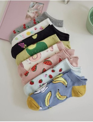 Chaussettes motif fruit