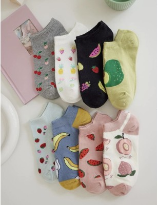 Chaussettes motif fruit