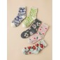 Chaussettes motif fleur