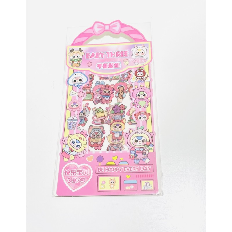 Sticker baby three