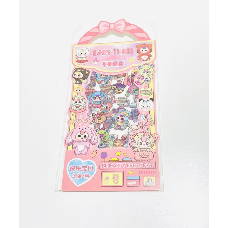 Sticker baby three