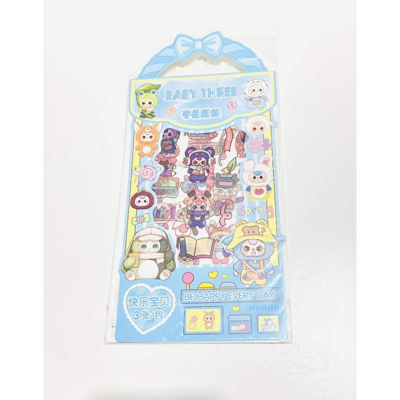Sticker baby three