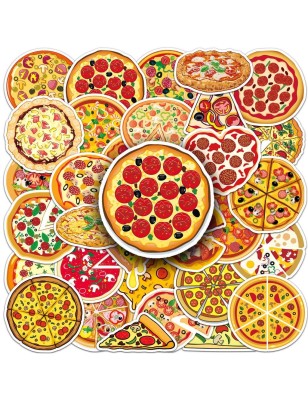 Random 10 pièce sticker pizza