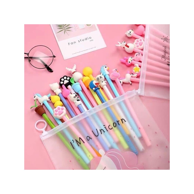Stylo multicolore animal