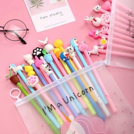 Stylo multicolore animal
