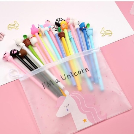 Stylo multicolore animal