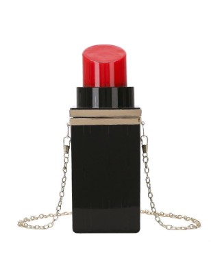 Sac à bandoulière motif rouge à lèvres