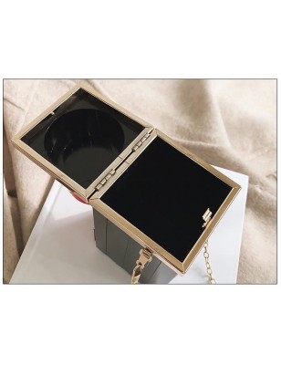 Sac à bandoulière motif rouge à lèvres