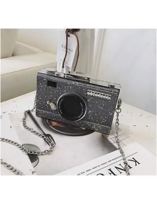 Sac à bandoulière motif caméra