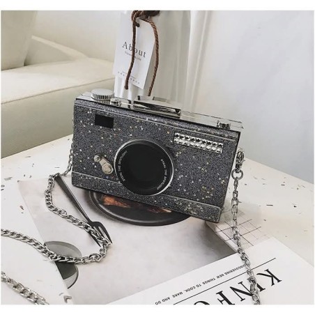 Sac à bandoulière motif caméra