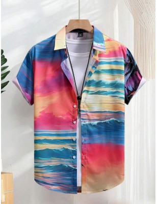 Chemise motif pour homme