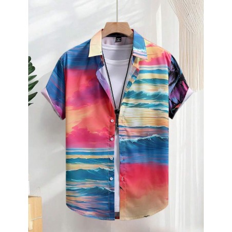 Chemise motif pour homme